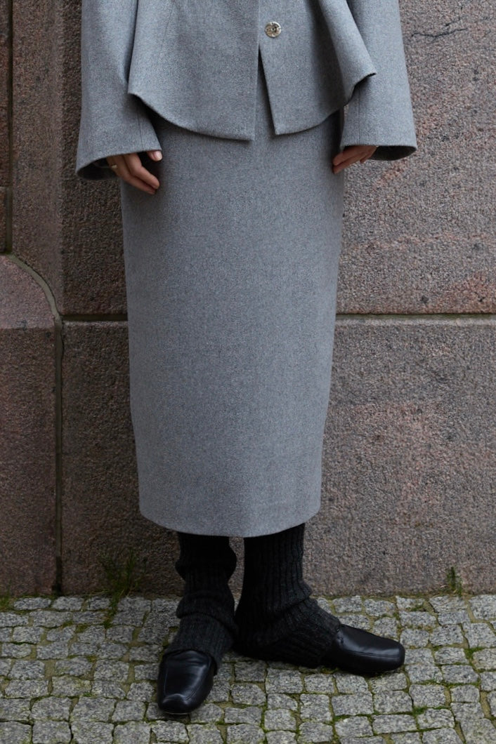 Wool Pencil Skirt