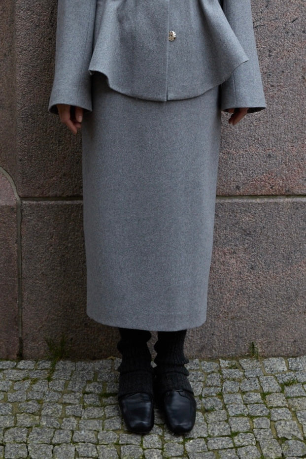 Wool Pencil Skirt