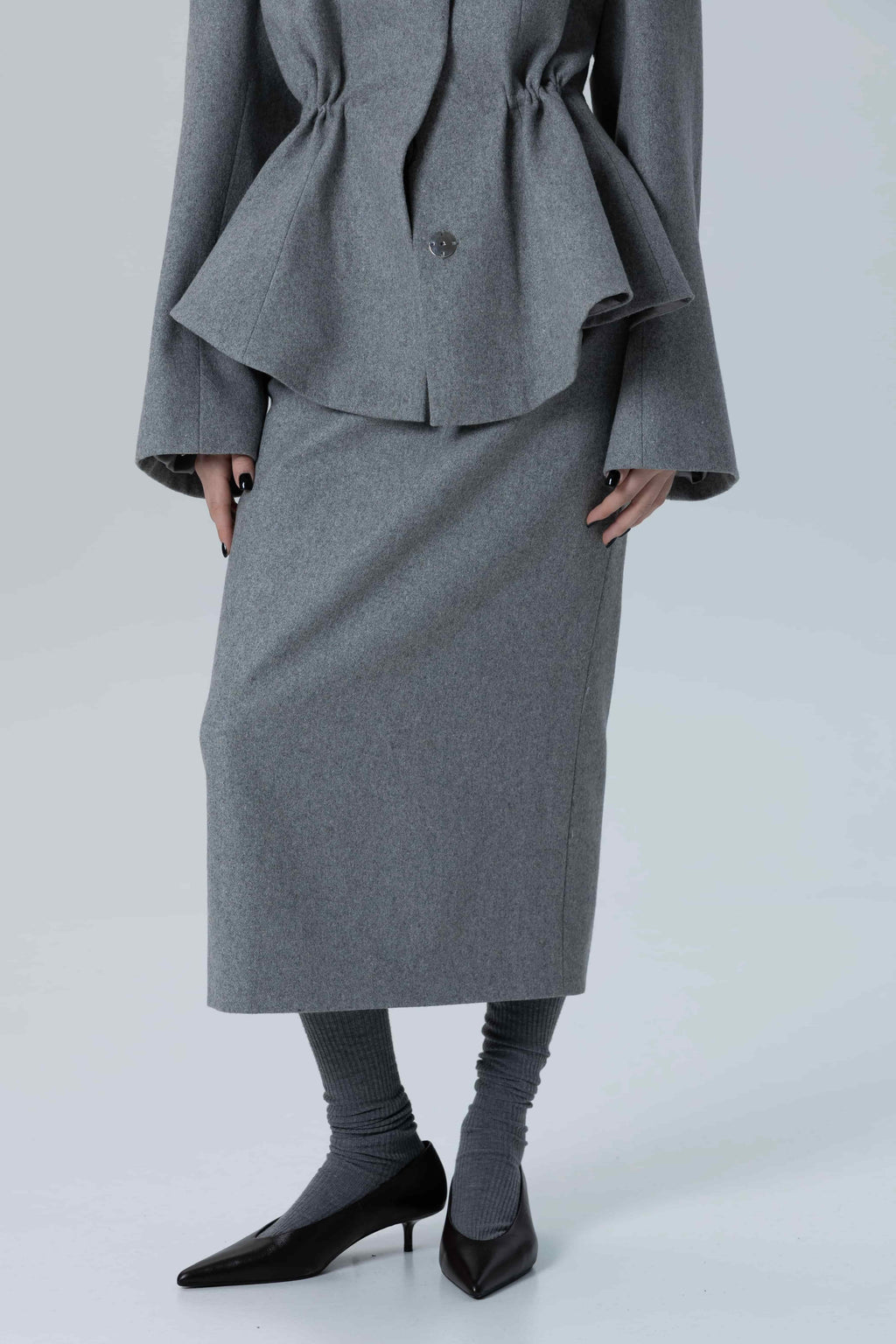 Wool Pencil Skirt